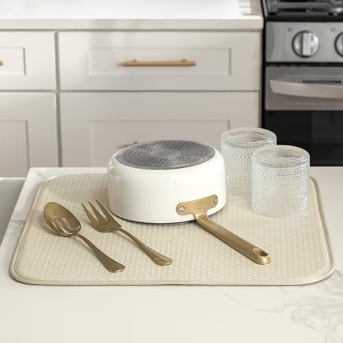 Dish Drying Mat (Cream / 16" x 18")