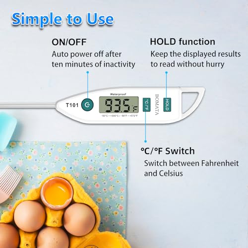 Digital Water Thermometer for Liquid (White)