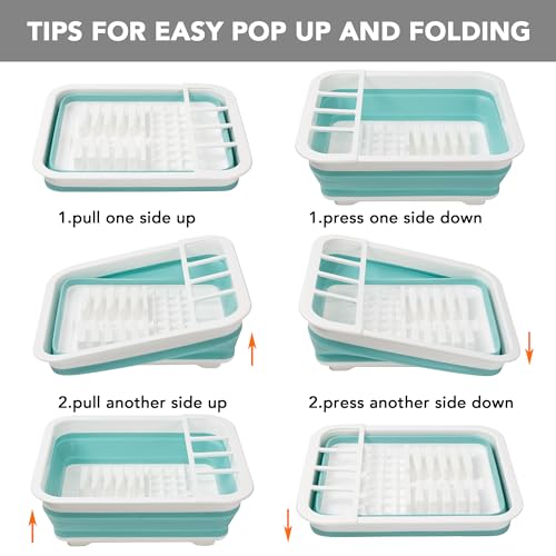 Collapsible Dish Drying Rack (Mint / Dish Drying Rack)