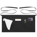 Server Apron with 4 Pockets (Black)