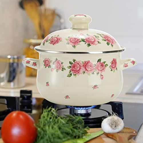 Enamel Stockpot with Lid