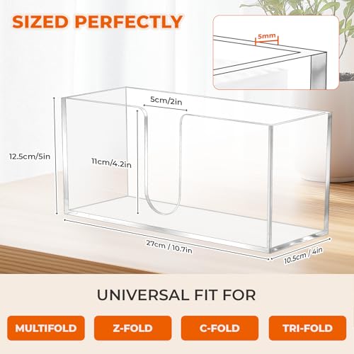 2PACK Paper Towel Holder (2pcs Transparent)