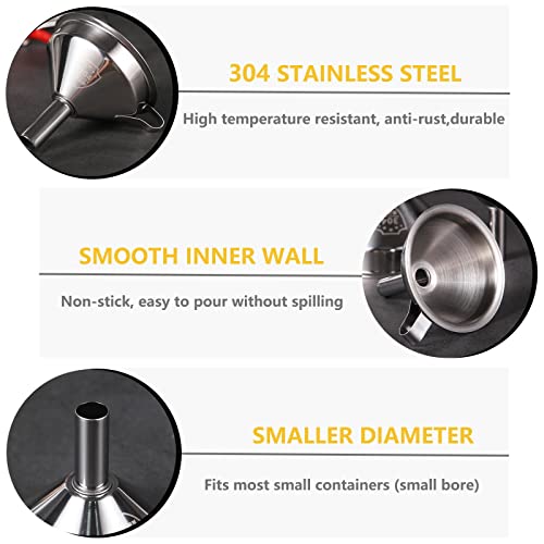Small Funnels for Filling Bottles (3PCS-3in&2.2in&1.8in)
