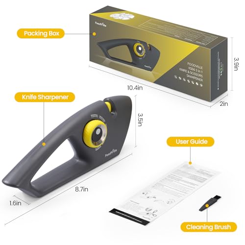 5 in 1 Knife Sharpener with 5 Stages including Tungsten