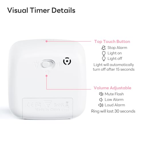 Visual Timer with Night Light (Pink-unicorn)