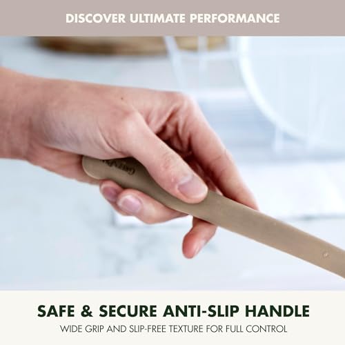 Silicone Slotted Spoon (12.8 inches Slotted Spoon / Taupe)