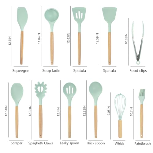 Cooking Utensils Set (Light Green 19 PCS Set)