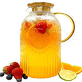 Glass Pitcher with Lid (128 Ounces)