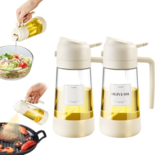 Oil Sprayer for Cooking (White-2PCS)