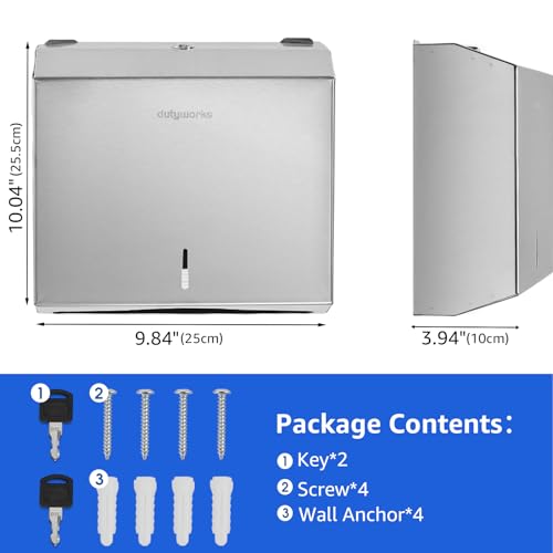 Commercial Paper Towel Dispenser (250 C-Fold/300 Multi-Fold)
