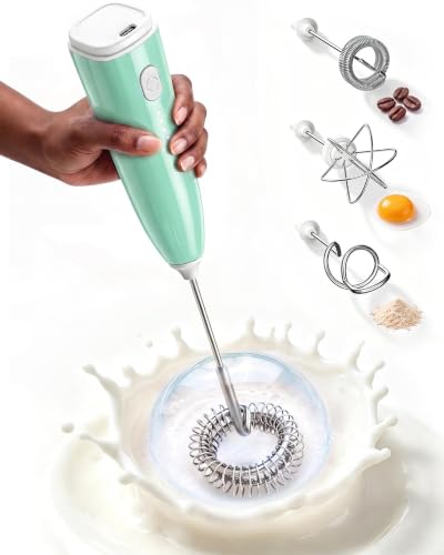 Milk Frother Handheld (Light Green)