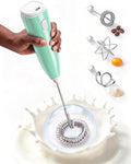 Milk Frother Handheld (Light Green)