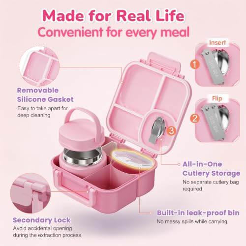 Bento Box for Kids (Pink)
