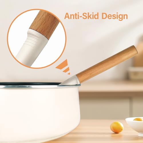 4PCS Silicone Cooking Spatula and Spoons Set (Cream White)