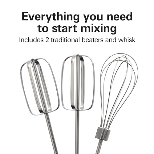 6 Speed Electric Hand Mixer With QuickBurst and Bowl Rest (Traditional Beaters)