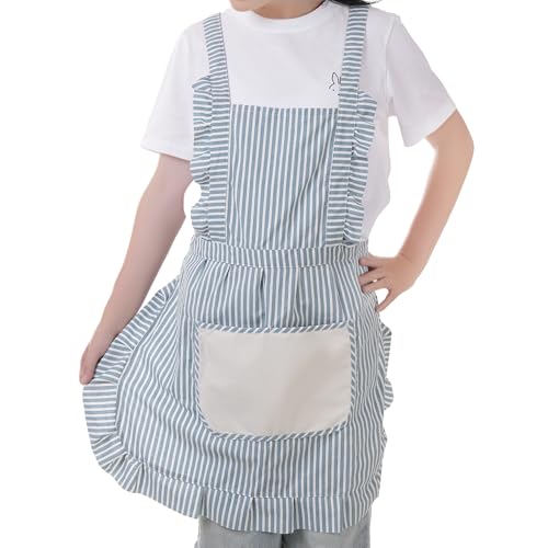 Cute Cotton Apron for Women (Medium / Blue)