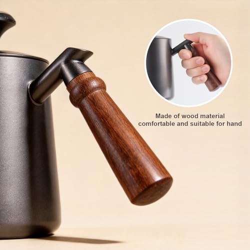 Pour Over Kettle 304 Stainless Steel Gooseneck Kettle with thermometer (600ML)