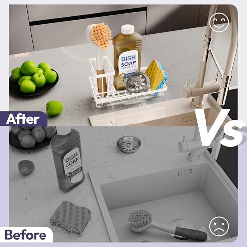 Sink Caddy Sponge Holder (White / Medium)