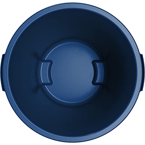 Bronco Waste Container Trash Container (Blue / 10 Gallons, (Pack of 6))