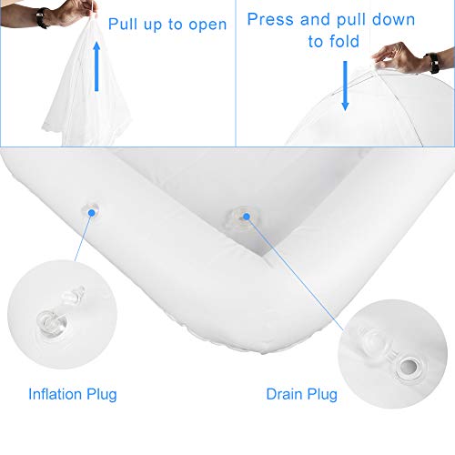1PCS Inflatable Serving Bars and 3PCS Mesh Food Umbrella Covers Tent for Outdoor (4PACK)
