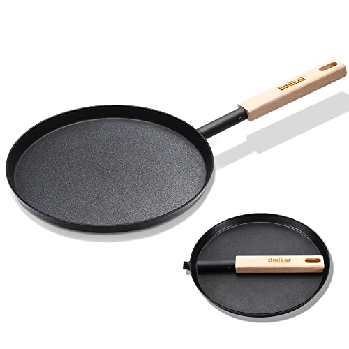 8 inch Frying Pan Skillet Flat Crepe Pan (Black / 8-inch Crepe)
