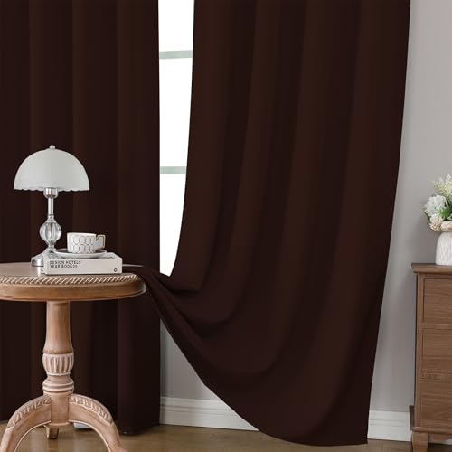 Chocolate Blackout Curtains Customize (Chocolate / Customsize)