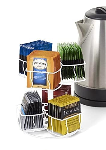 Nifty Tea Bag Spinning Carousel (White)