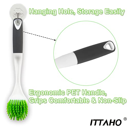 3 Pack Dish Brush (Double-sided Bristles Dish Brushes)