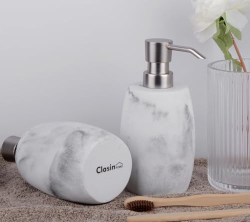 Resin Soap Dispenser Set 2 (White_2 Pcs)
