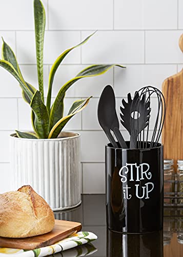 Kitchen Accessories Retro Collection (Black / Utensil Holder)