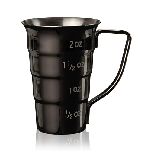 Gunmetal Stepped Jigger With Handle (Gunmetal Black)