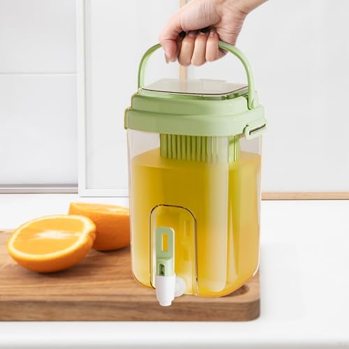 Drink Dispenser for Fridge with Filter Screen (Green)