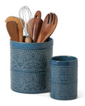 Kitchen Utensil Holder (2Pcs Grayish Blue)