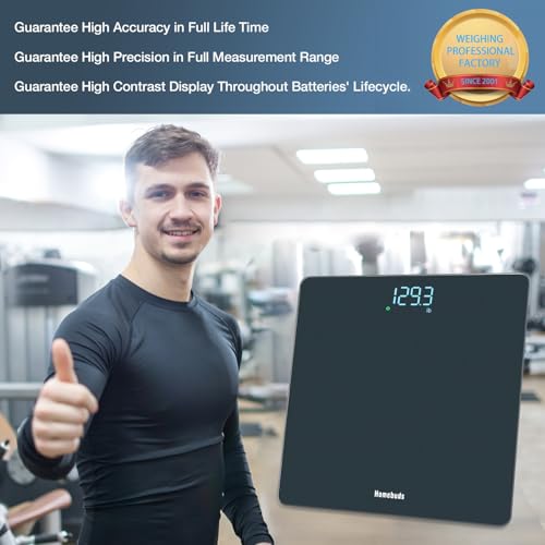 Bathroom Scale for Body Weight Precision 0.1lb (Blue Bathroom Scale)