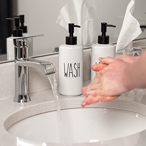 Porcelain 16oz Liquid Dispenser (WASH)