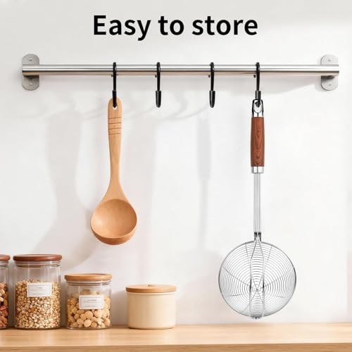 5.3" Stainless Steel Spider Strainer for Frying & Pasta (5.3in)