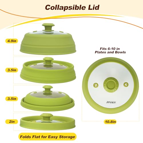 Microwave Splatter Cover (Green / 10.8inch)