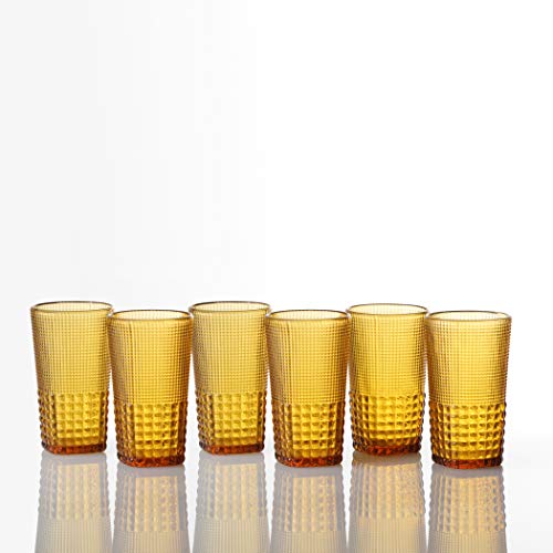 Malcolm Iced Beverage Coctail Glass (Amber)