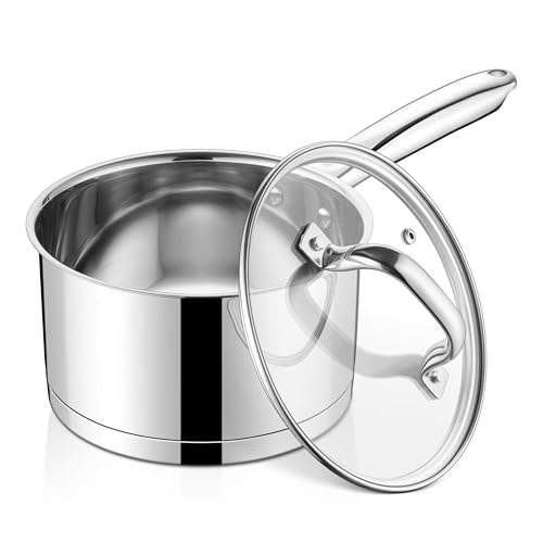 Stainless Steel Saucepan with Lid (3 Quart)