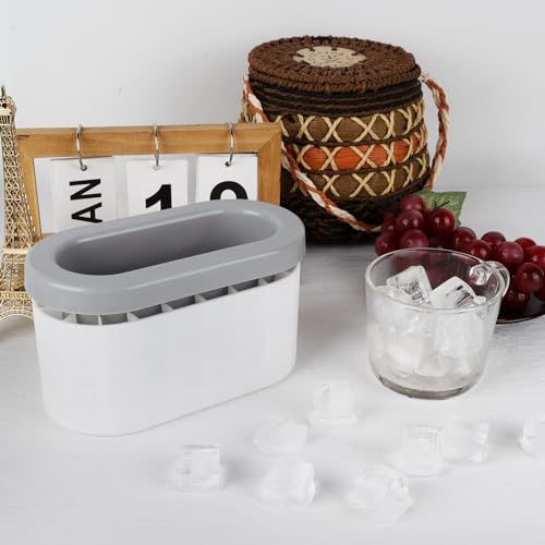 Cylinder Ice Cube Mold Ice Trays (Grey Large Press-Type)