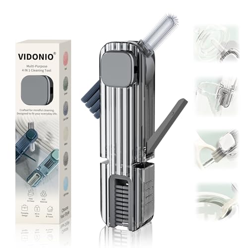 4 in 1 Cup Lid Gap Cleaning Brush (Gray)