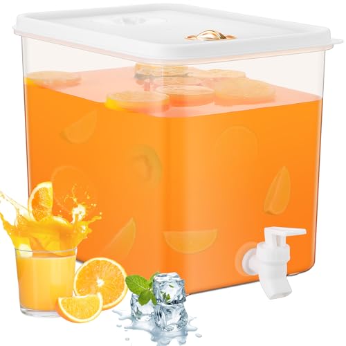1 Pack Drink Dispenser for Fridge with Spigot (2 Gallon)