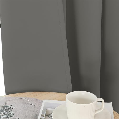 Blackout Curtains 90 Inches Long 2 Panels Set (Light Grey / 37"W x 90"L (Pack of 2))