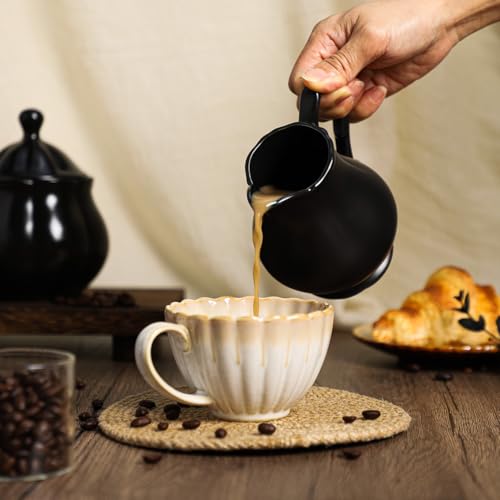 Retro Ceramic Creamer with Handle