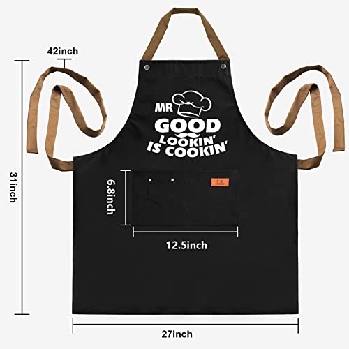Cooking Apron for Men Gifts from Daughter (Mr. Good is Cooking)