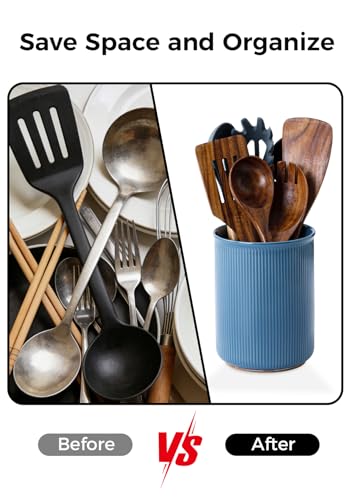 Utensil Holder (Blue / 6.7 inch)
