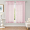 Sheer Blush Curtains (Blush / 59"W x 63"L (Pack of 2))
