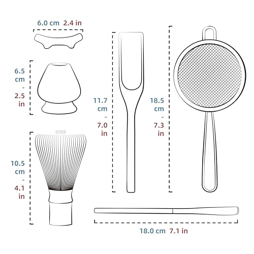 Matcha Whisk Set (6-PCS Black Set)