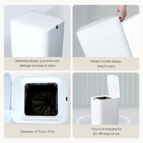 L2 Automatic Trash Can (8 Gallon-White Line)