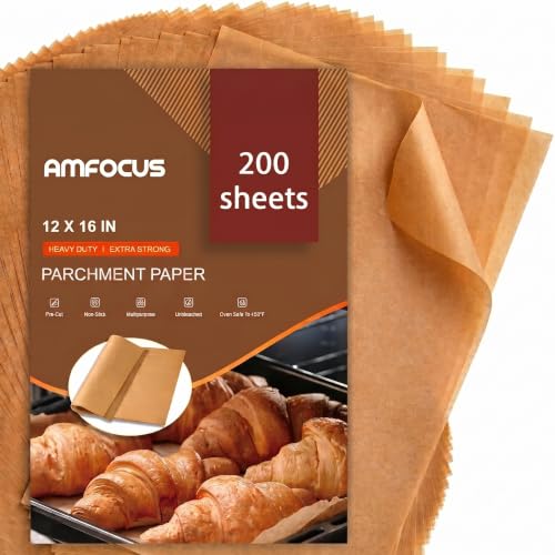200 Pcs Parchment Paper Sheets (12x16in-200pcs)
